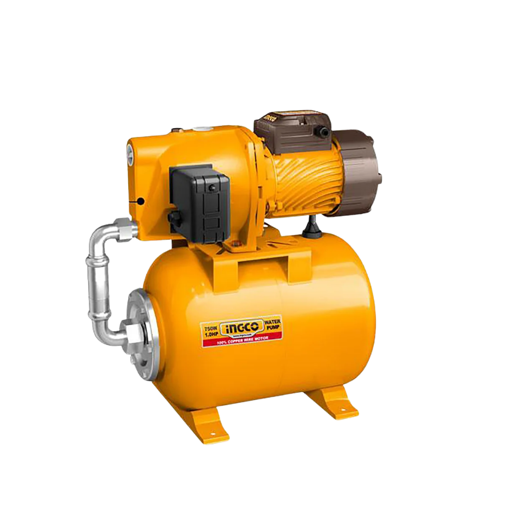 Ingco 1HP Automatic Self-Priming Jet Water Pump with 24L Pressure Tank 750W - JPT075068