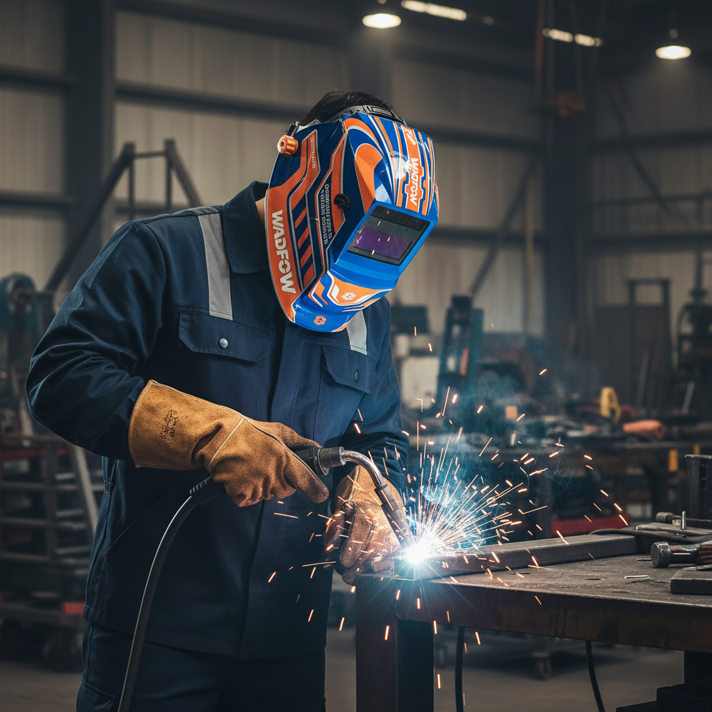 Wadfow Auto-Darkening Welding Helmet 93 x 43mm with Grinding Mode - WWH3502