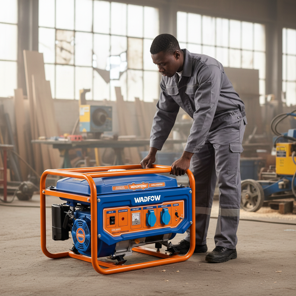 Wadfow 2.8kW Gasoline Generator with Electric + Recoil Start & 15L Fuel Tank - WGEAA056D