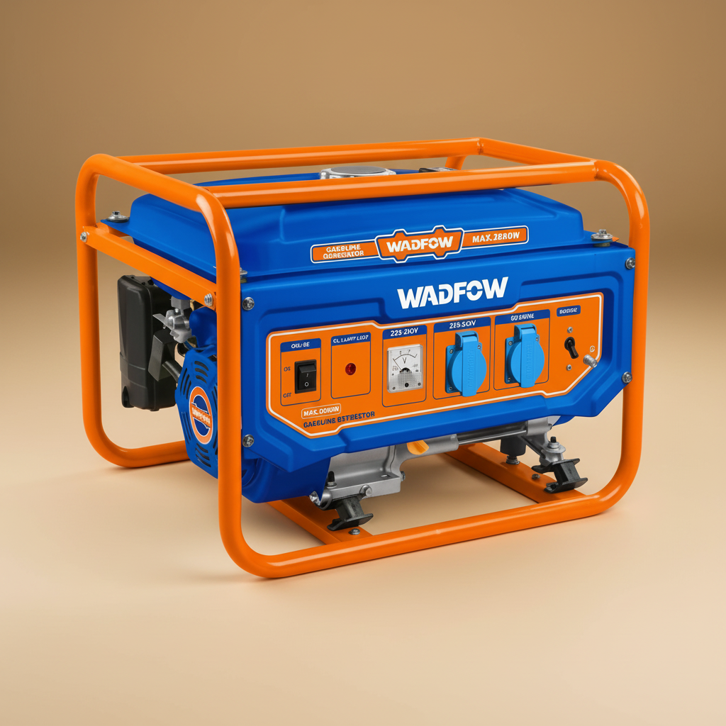 Wadfow 2.8kW Gasoline Generator with Electric + Recoil Start & 15L Fuel Tank - WGEAA056D