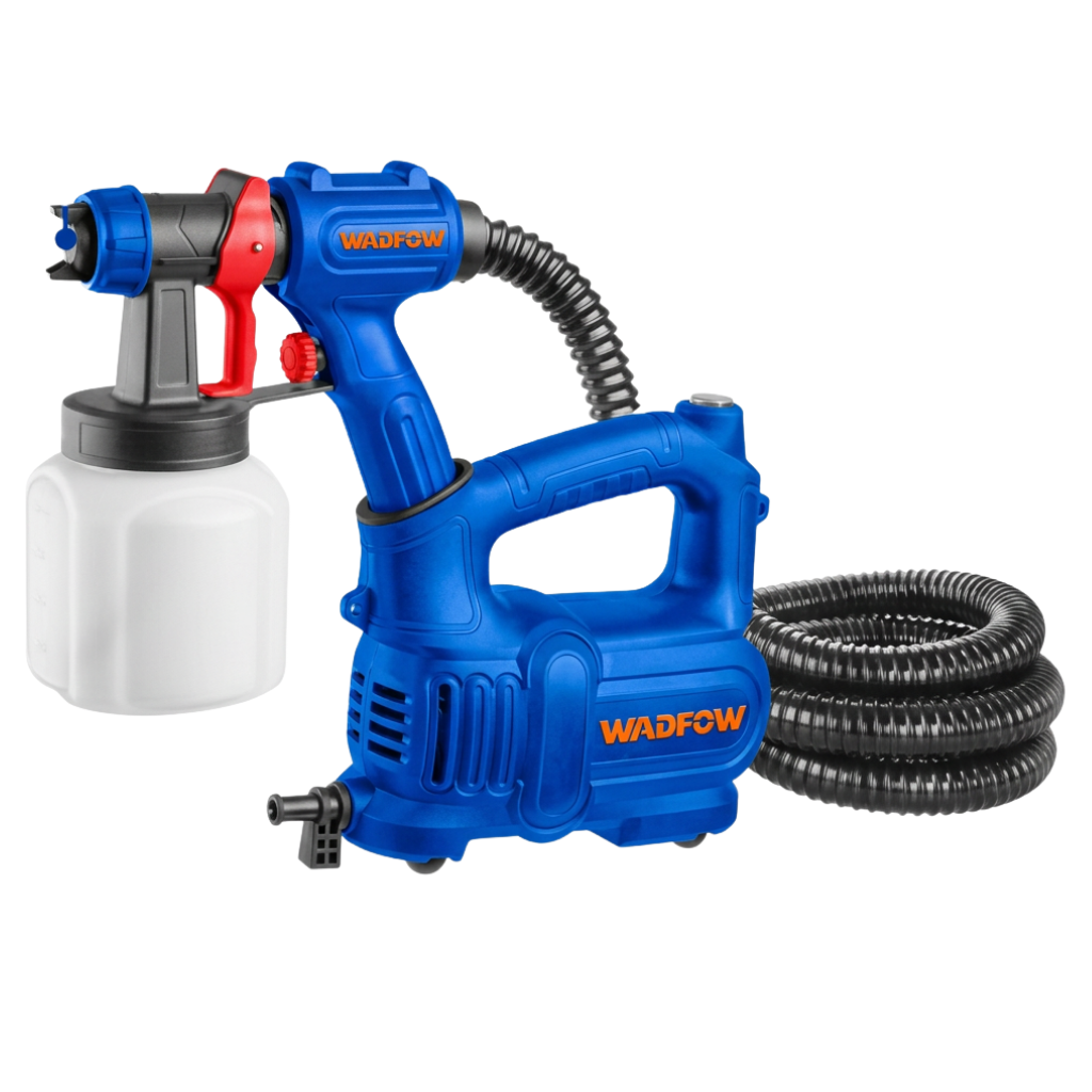 Wadfow 550W HVLP Electric Spray Gun with 800ml Plastic Paint Container - WEG2A26
