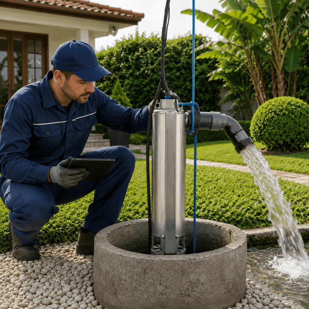 Pentax Single Phase Stainless Steel Deep Well Pump - 4S100 Series