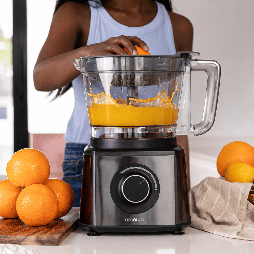 Cecotec Paprika 3.5L Stainless Steel Food Processor 2000W with 2-Speed and Pulse Function - 4361