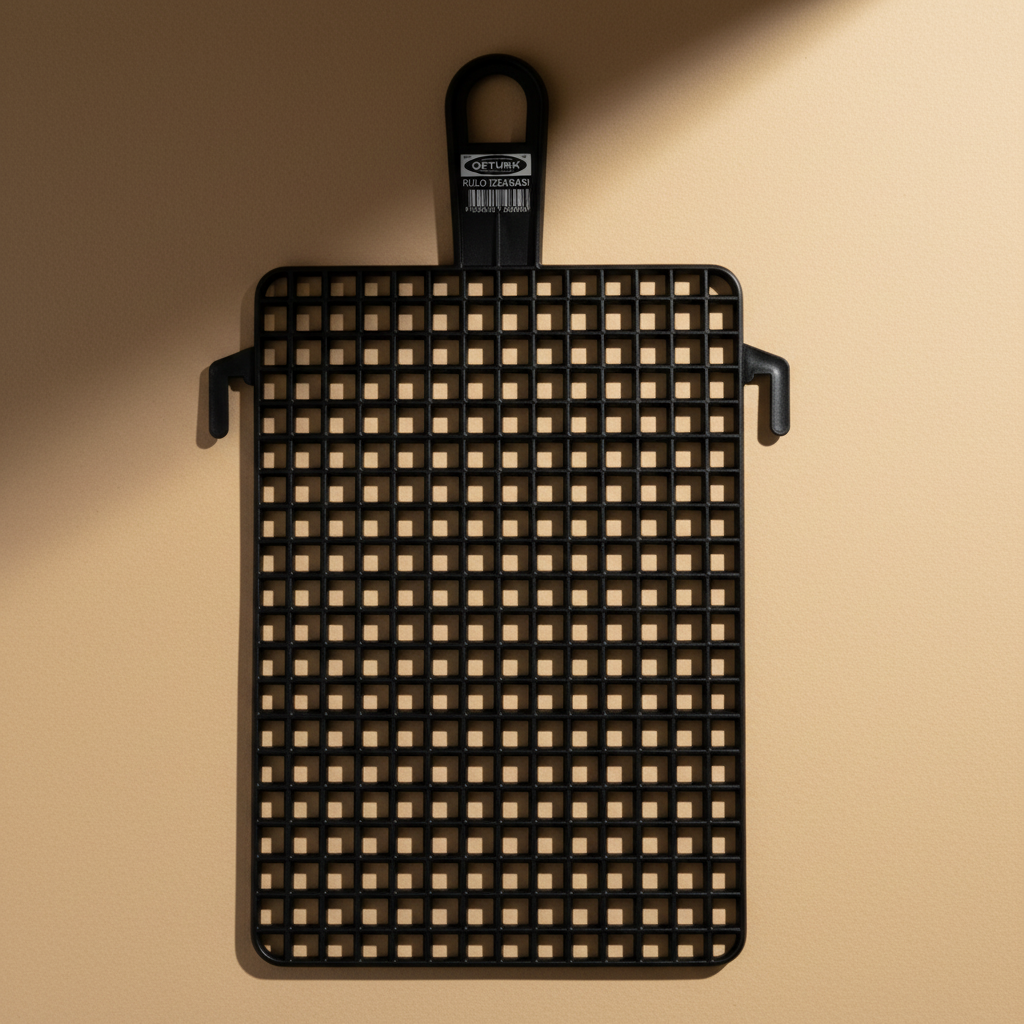SGS 210 × 290mm Black Paint Roller Grid with Anti-Drip Mesh for Buckets and Containers - SGS381