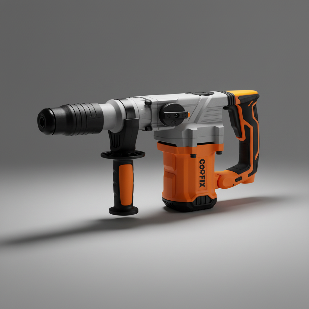 Coofix Heavy-Duty Electric Rotary Hammer 1500W with Variable Speed & 40mm Drill Capacity - 27312