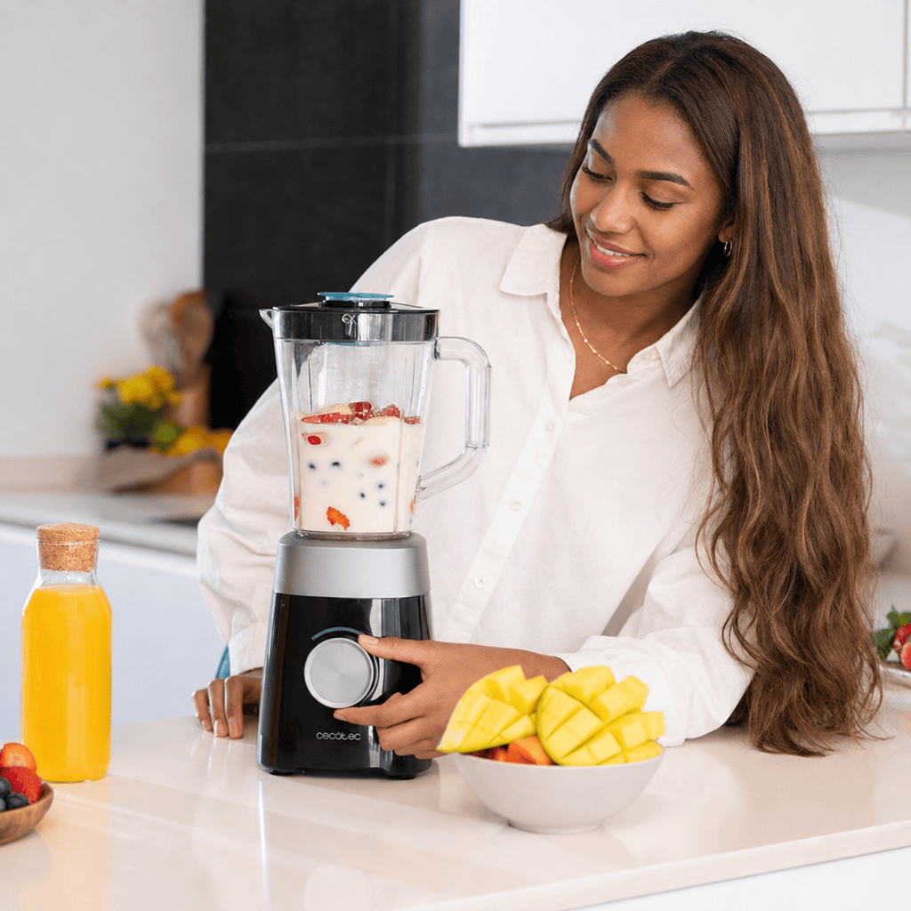 Cecotec PowerTitanium 1.5L Jug Blender 1300W with 4-Blade System - 3915
