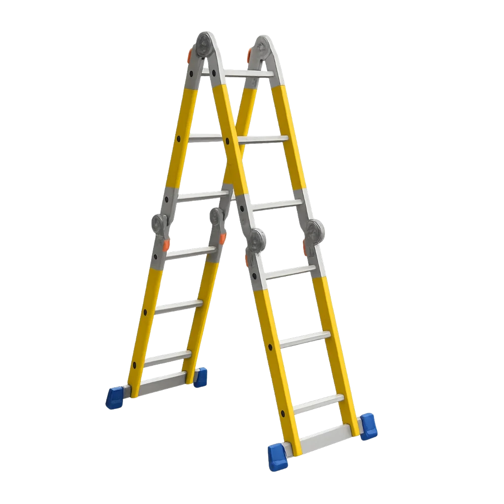 Wadfow 150kg Multipurpose Fibreglass Folding Ladder | 4 x 3 & 4 x 4