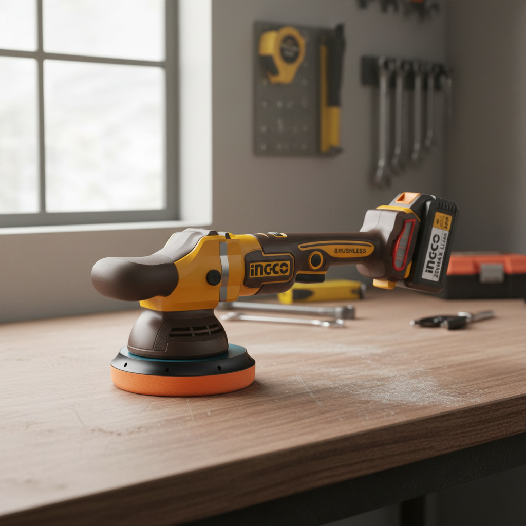 Ingco 20V Brushless Cordless Polisher 150mm (6") with 4.0Ah Battery & Charger - APLI20158