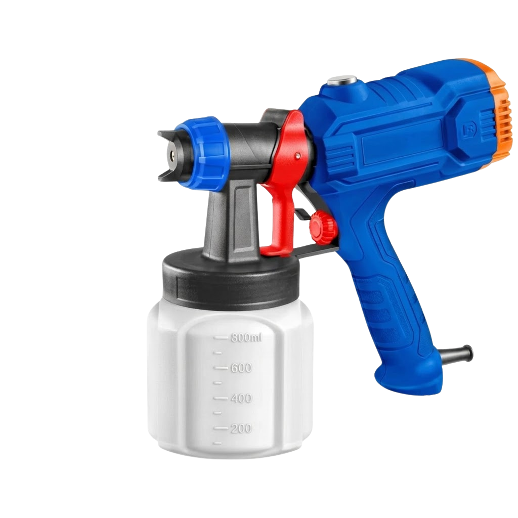 Wadfow 500W Electric Paint Spray Gun with Copper Nozzle & 800ml Container - WEG1A18