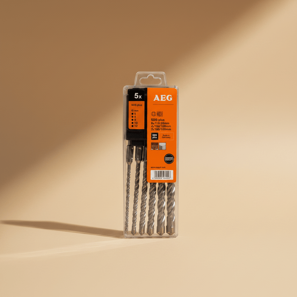 AEG 10-Piece SDS-Plus Drill Bit Set - 6X160-10P