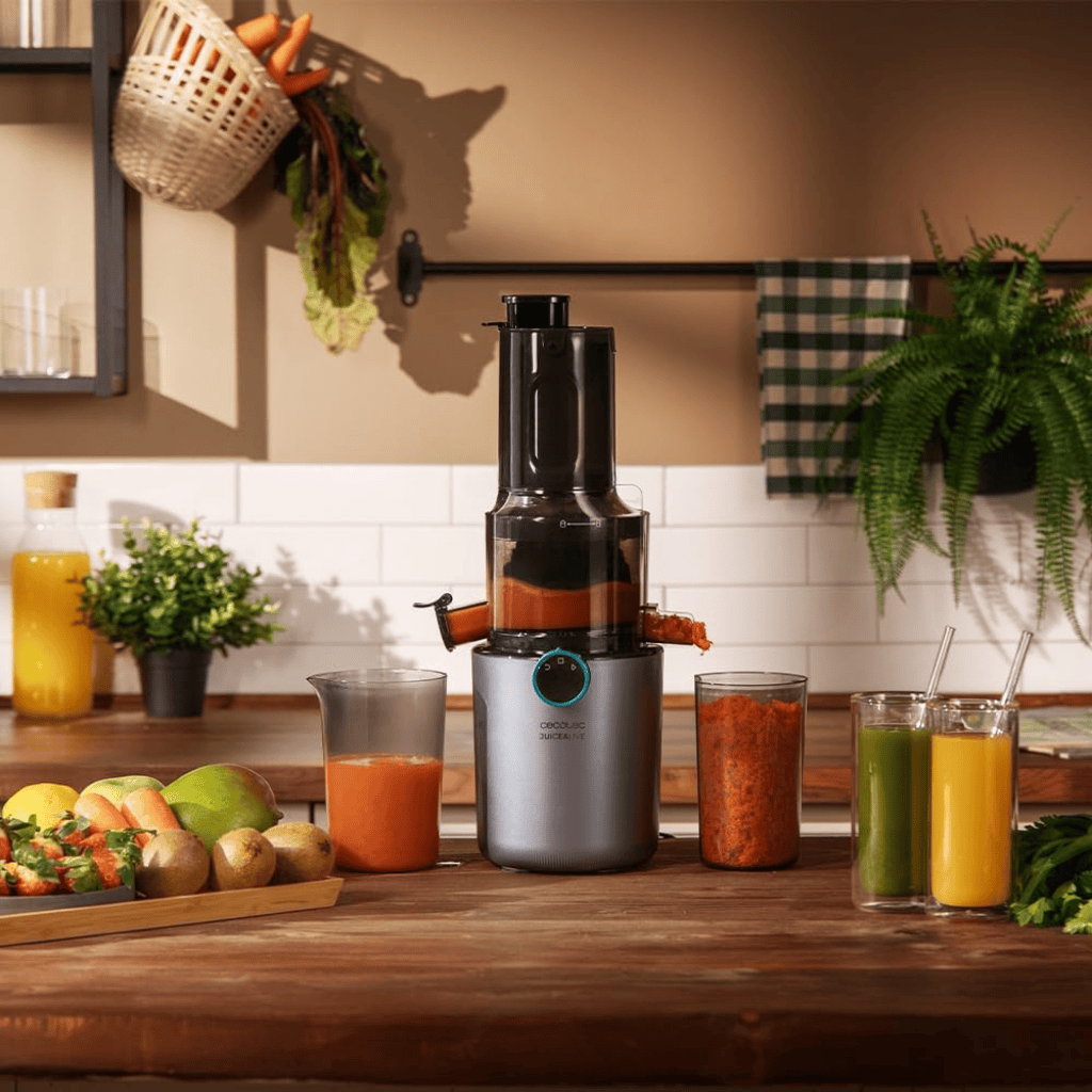 Cecotec Juice&Live Slim Cold-Press Juicer 200W with 82mm Feed Chute - 101572