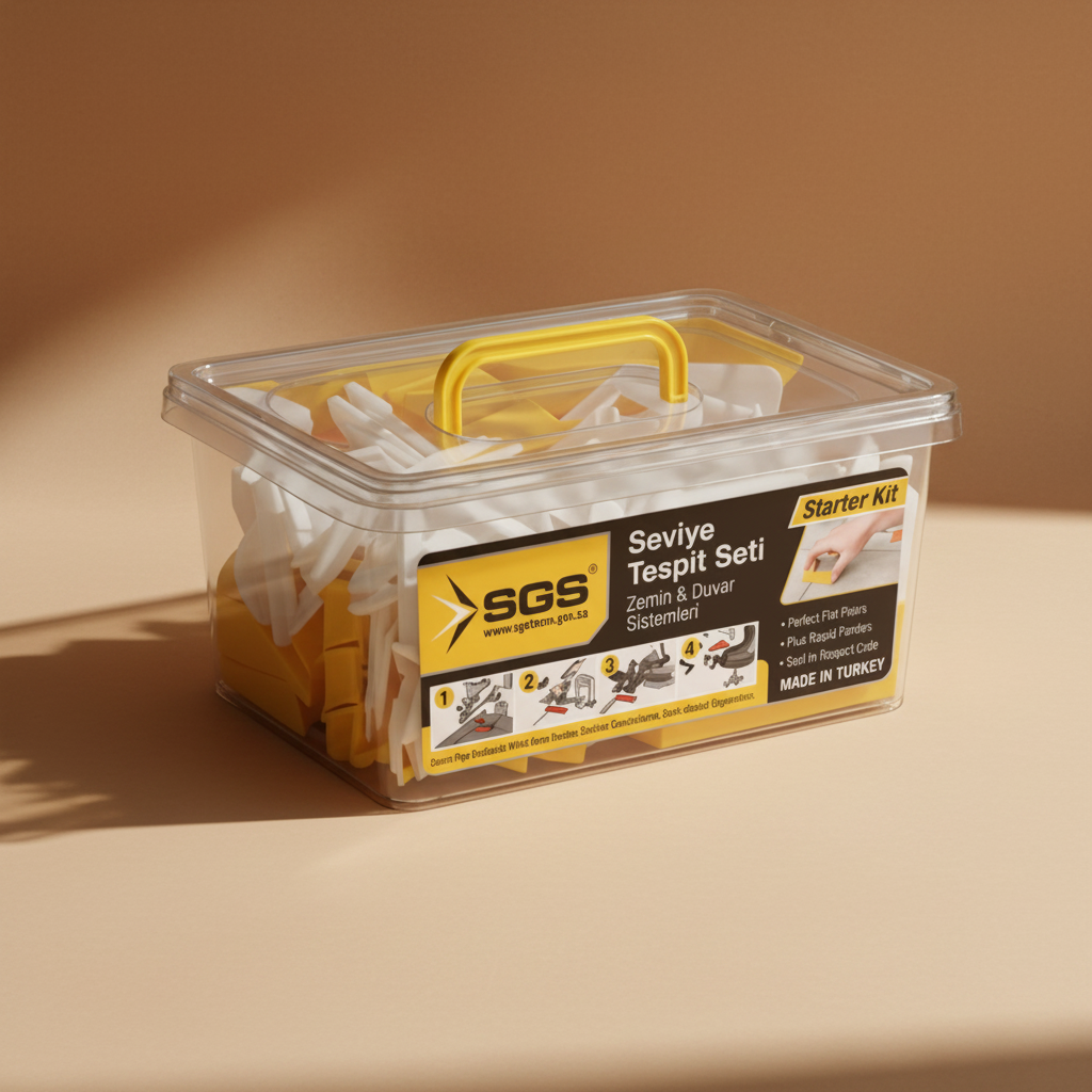 SGS 1mm Professional Tile Combo Set with 150 Clips and 50 Reusable Wedges - SGS6311