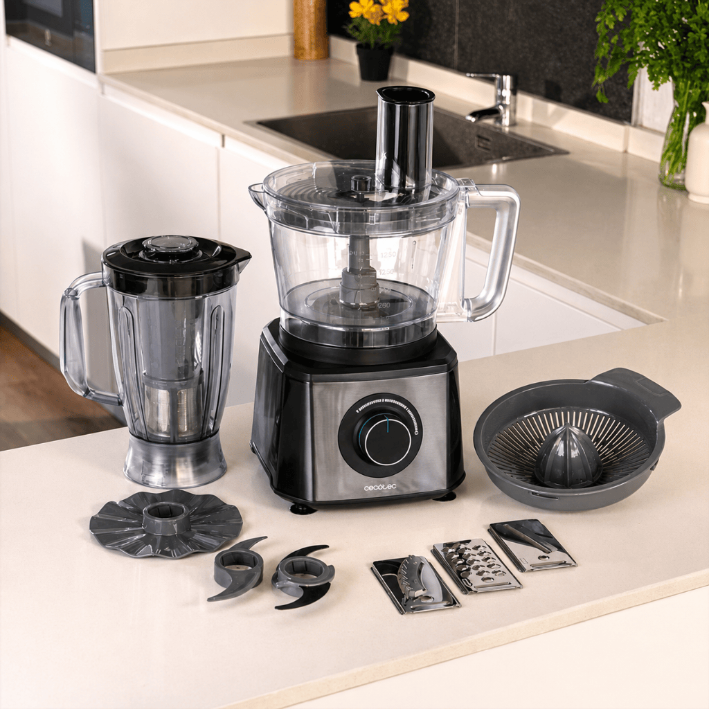 Cecotec Paprika 3.5L Stainless Steel Food Processor 2000W with 2-Speed and Pulse Function - 4361
