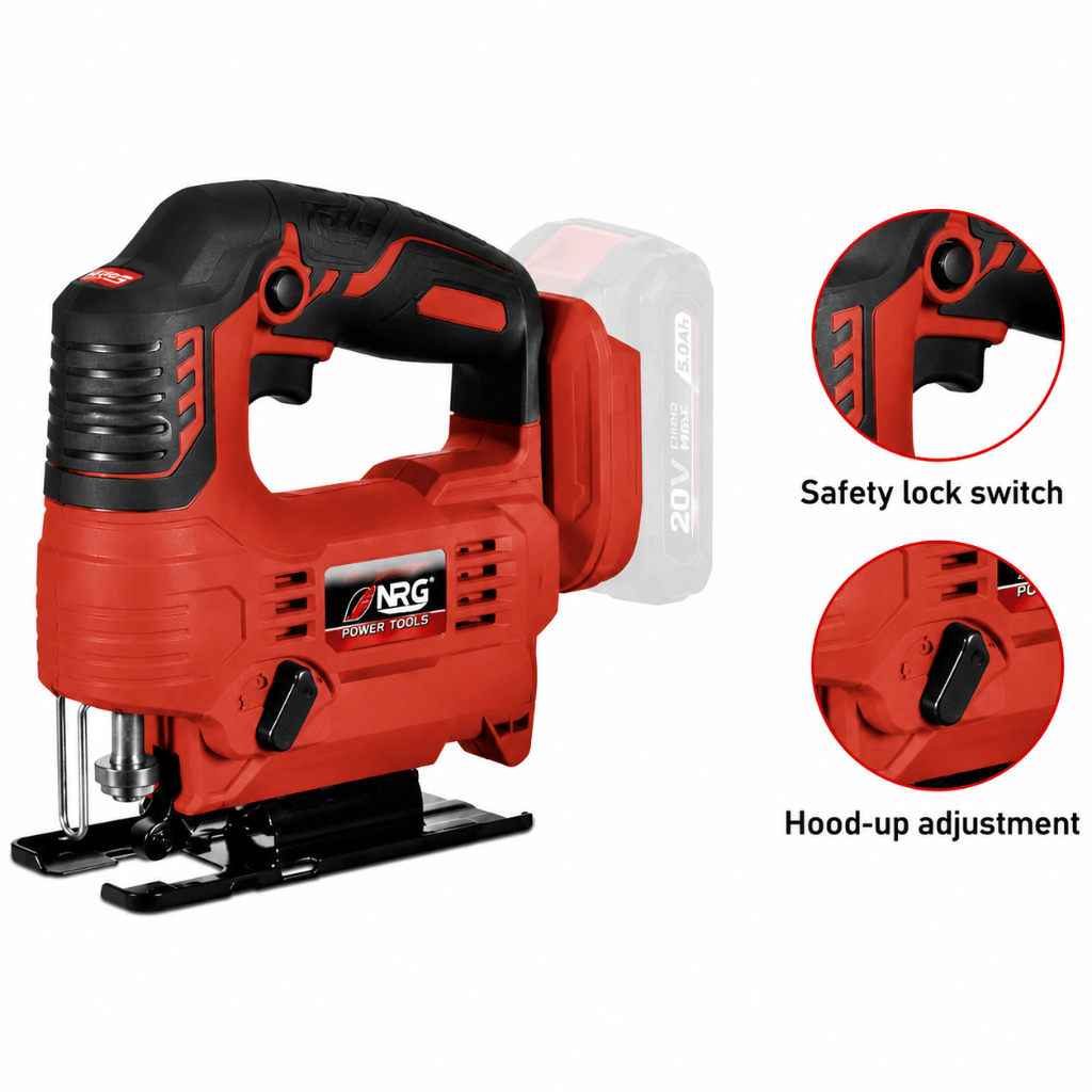NRG 20V Brushless Cordless Jigsaw 65mm Zero Version - NBJS20V-0