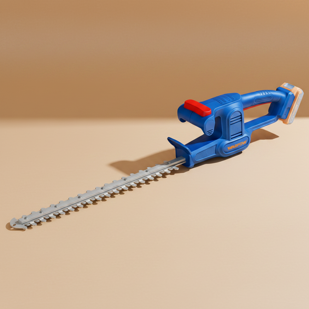 Wadfow 20V Cordless Hedge Trimmer with 2.0Ah Battery & Charger - WLYP5181