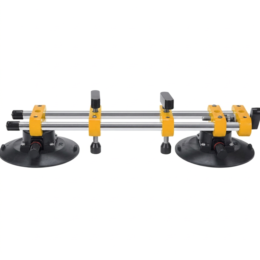 SGS 120kg Adjustable Double Vacuum Suction Cup with Air-Pump System & 150mm Pads