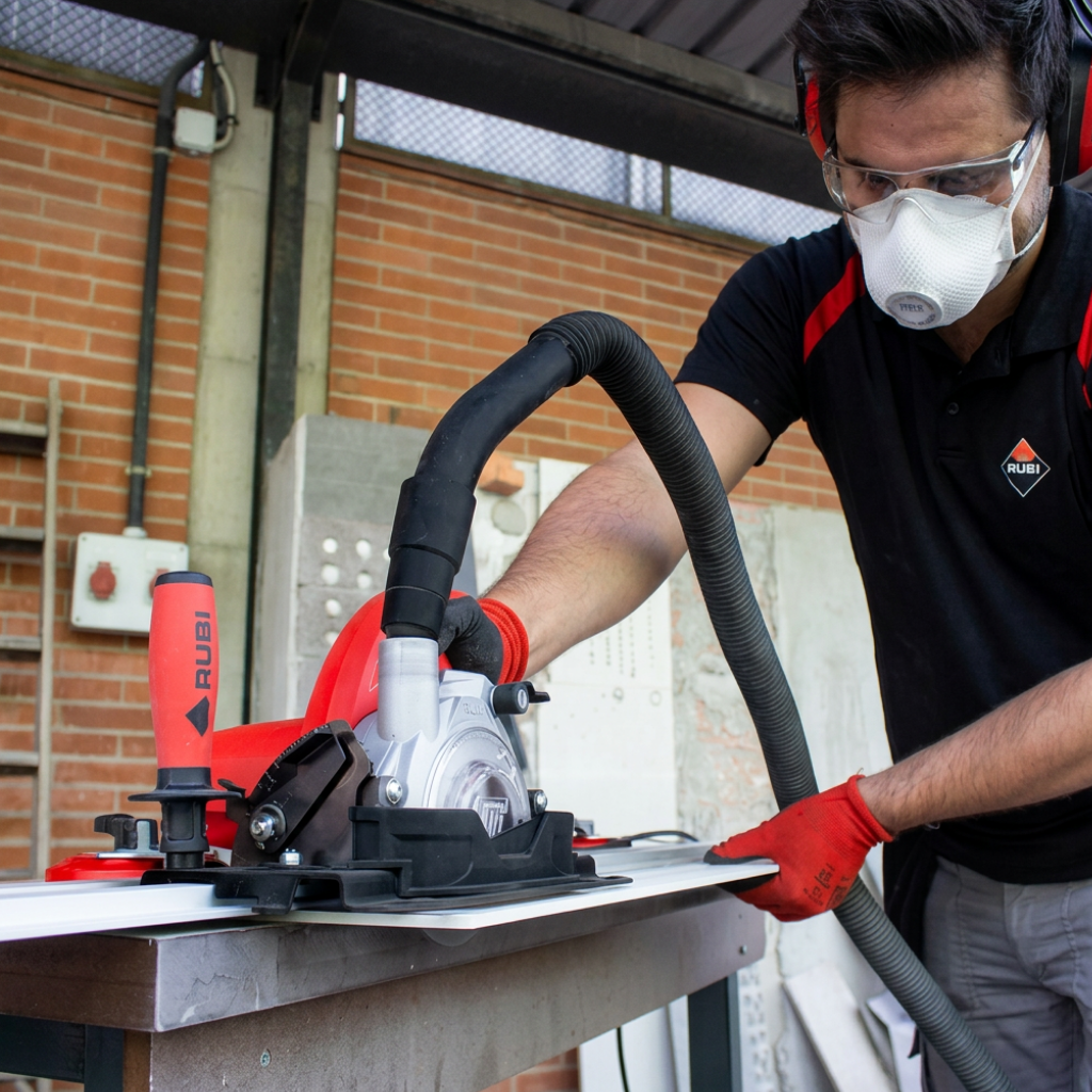 Rubi TC-125 125mm Professional Circular Tile Saw with Suction Pad 1250W - RUBI-50953