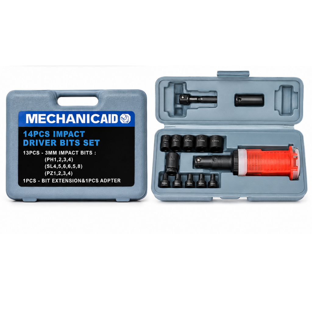 Mechanica 14-Piece Manual Impact Driver & CR-V Bit Set - ME-BT014-BT