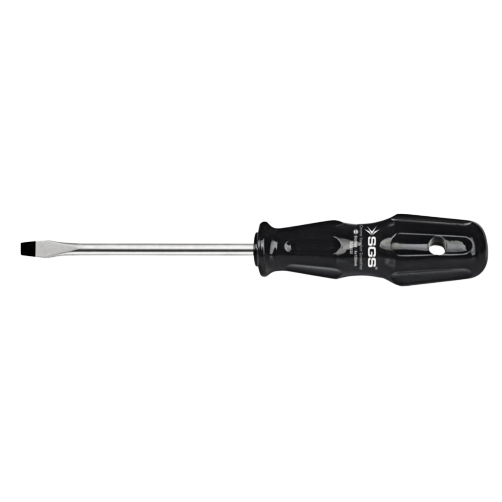 SGS Black Series Slotted Screwdriver with Chrome-Vanadium Steel Blade | 3mm - 8mm