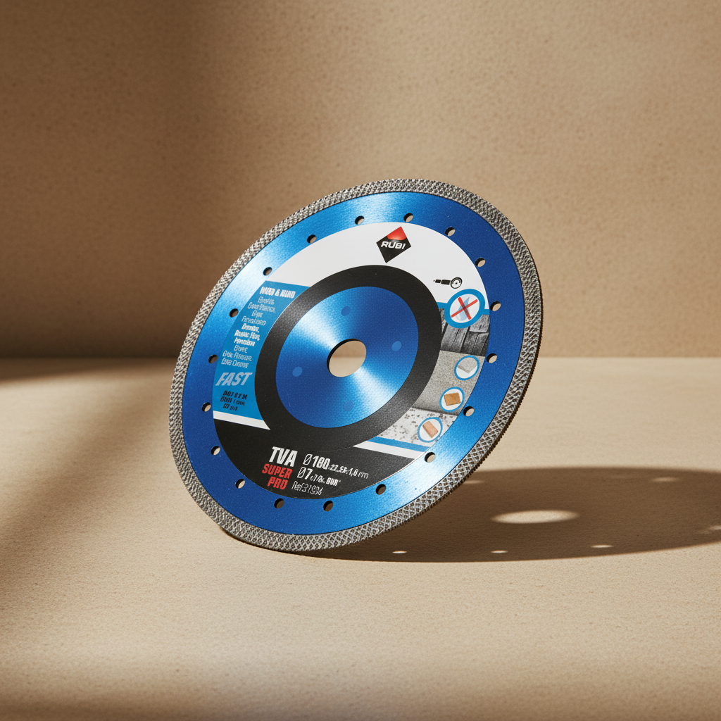 Rubi 180mm TVR-180 Superpro Turbo Viper Diamond Cutting Disc for Hard Materials - RUBI-31934