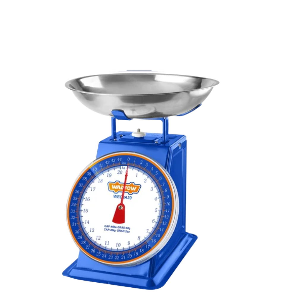 Wadfow 20kg Mechanical Spring Kitchen Scale with Stainless Steel Bowl - WEC9A20