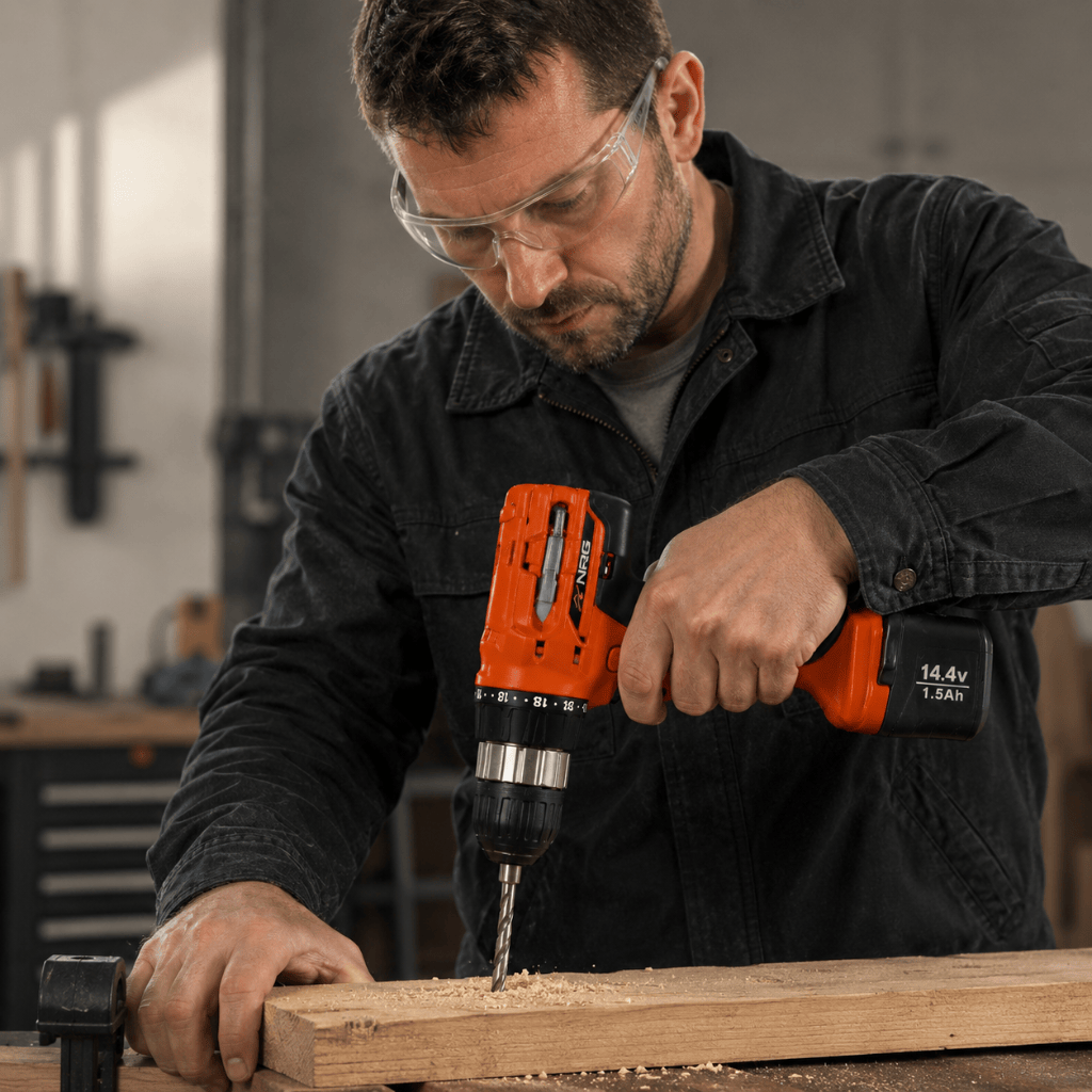 NRG 14.4V Cordless Drill with 1.5Ah Battery - NBS14.4V-2MK