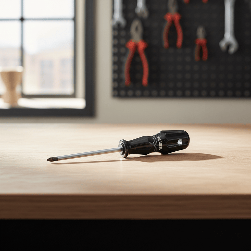 SGS Black Series Phillips Screwdriver with Chrome-Vanadium Steel Blade | 3mm - 8mm