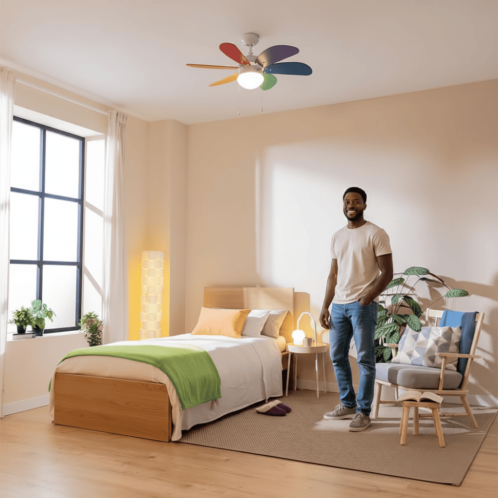 Cecotec EnergySilence Aero ColorFull 36" Ceiling Fan with Light - 8366