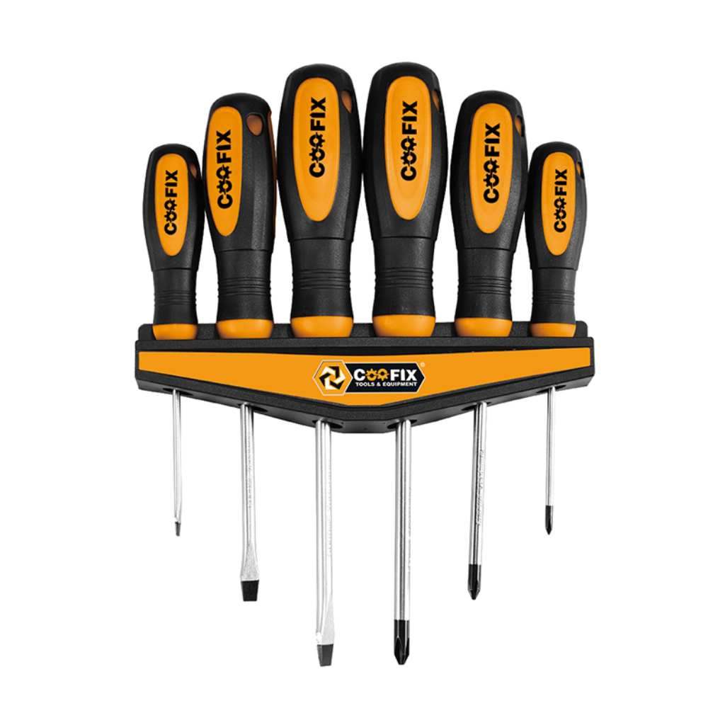 Coofix 6-Piece Chrome-Vanadium Steel Screwdriver Set - 27516