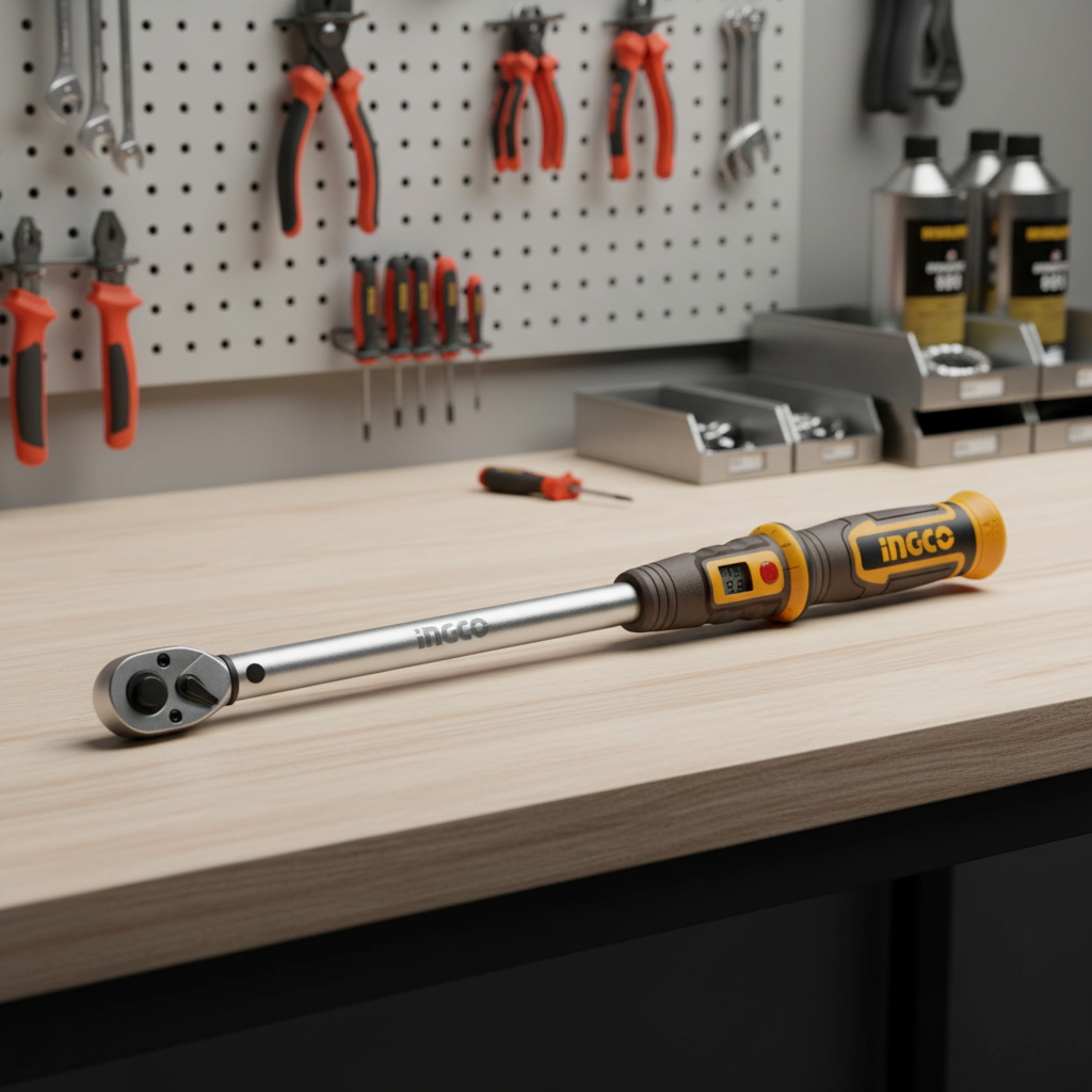 Ingco 1/2" Preset Torque Wrench 40-220Nm 520mm - HPTW1220N8