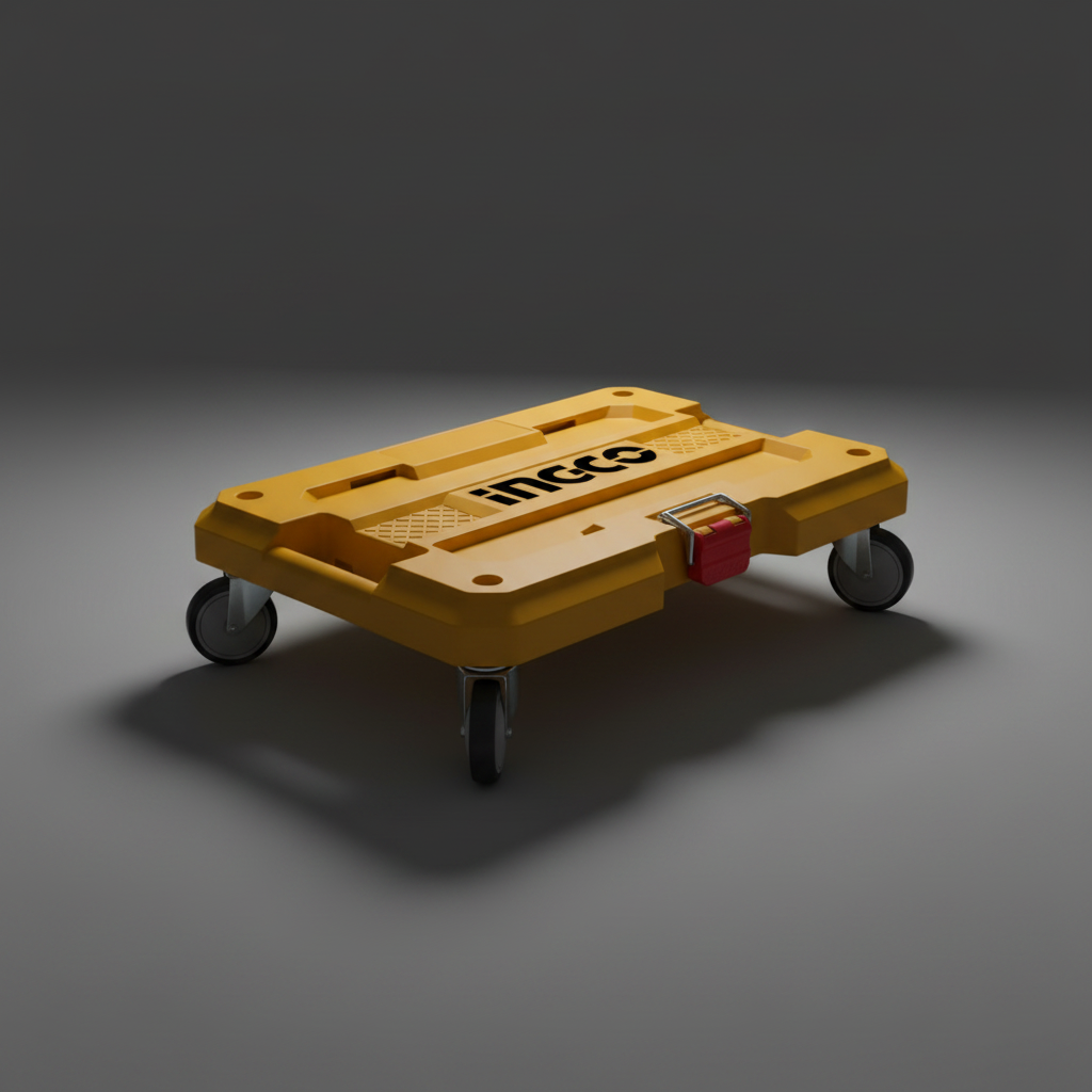 Ingco 100kg Mobile Rolling Board & Tool Trolley Base with 4" Wheels - HHWB61001