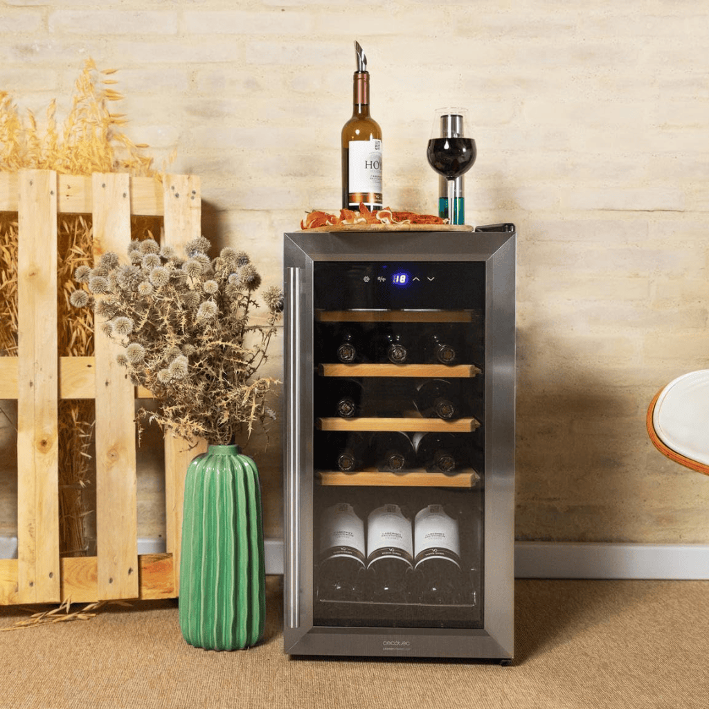 Cecotec Bolero GrandSommelier 1550 Inox Compressor Wine Cooler with 15 Bottles Capacity - 121