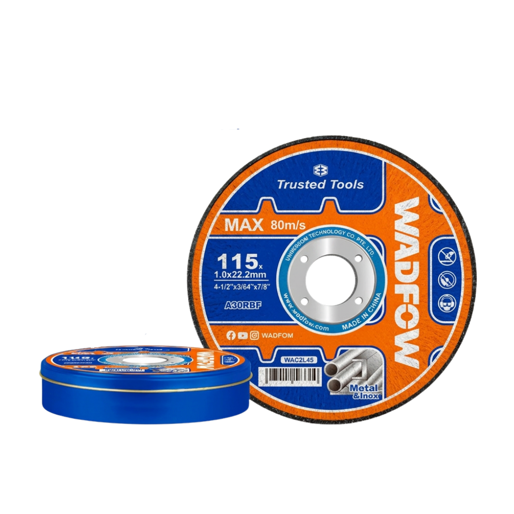 Wadfow 15-Piece 115mm/4" Abrasive Metal Cutting Disc Set - WAC2L45