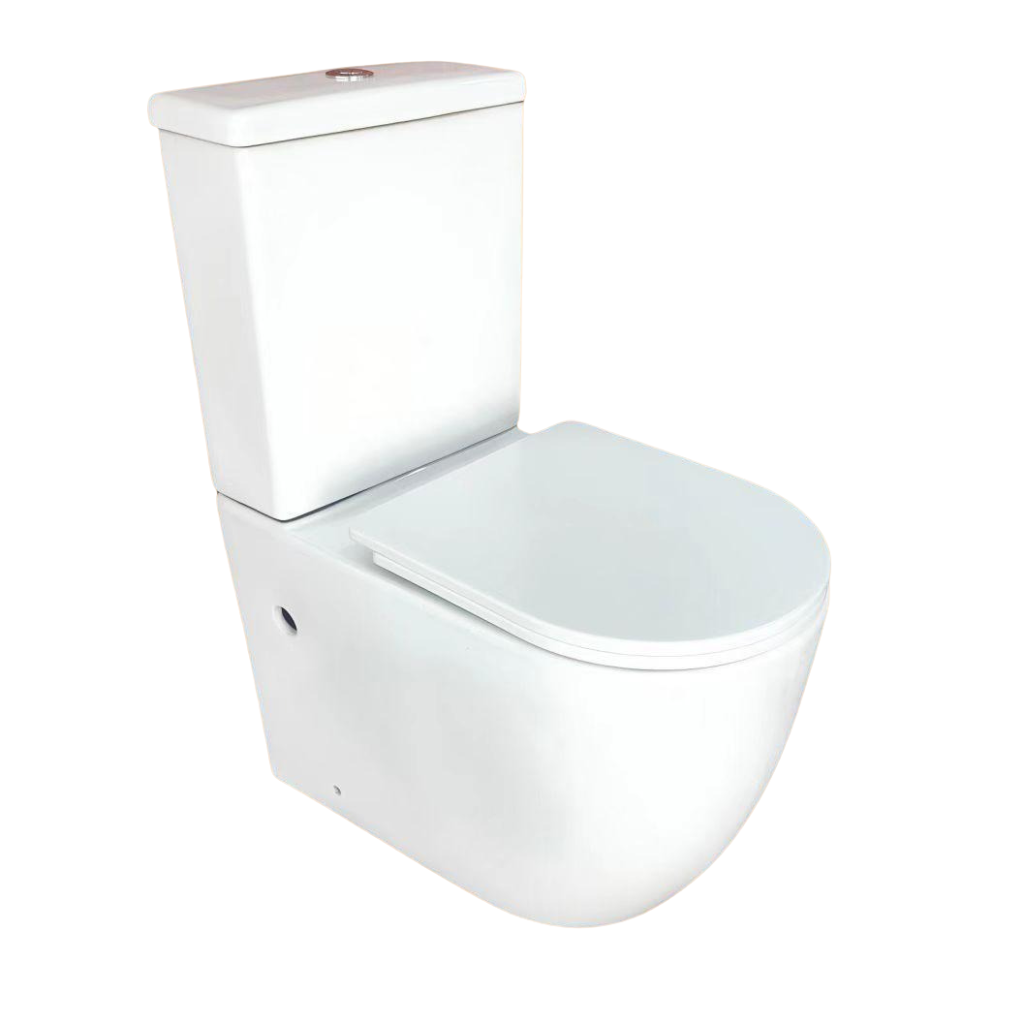 Wahkit Ceramic Skirted Two-Piece Water Closet with Fully Rounded Bowl 638mm - 2009