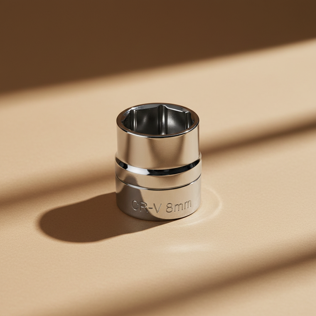 Mechanica 1/2" Drive 6-Point Short Metric Shallow Socket | 8mm-32mm