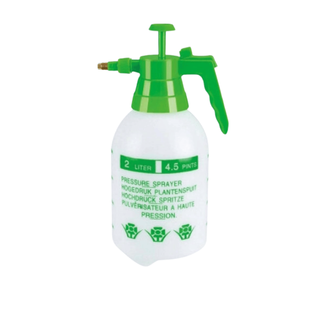 Tera 2L Handheld Manual Pressure Sprayer with Adjustable Nozzle | Orange & White