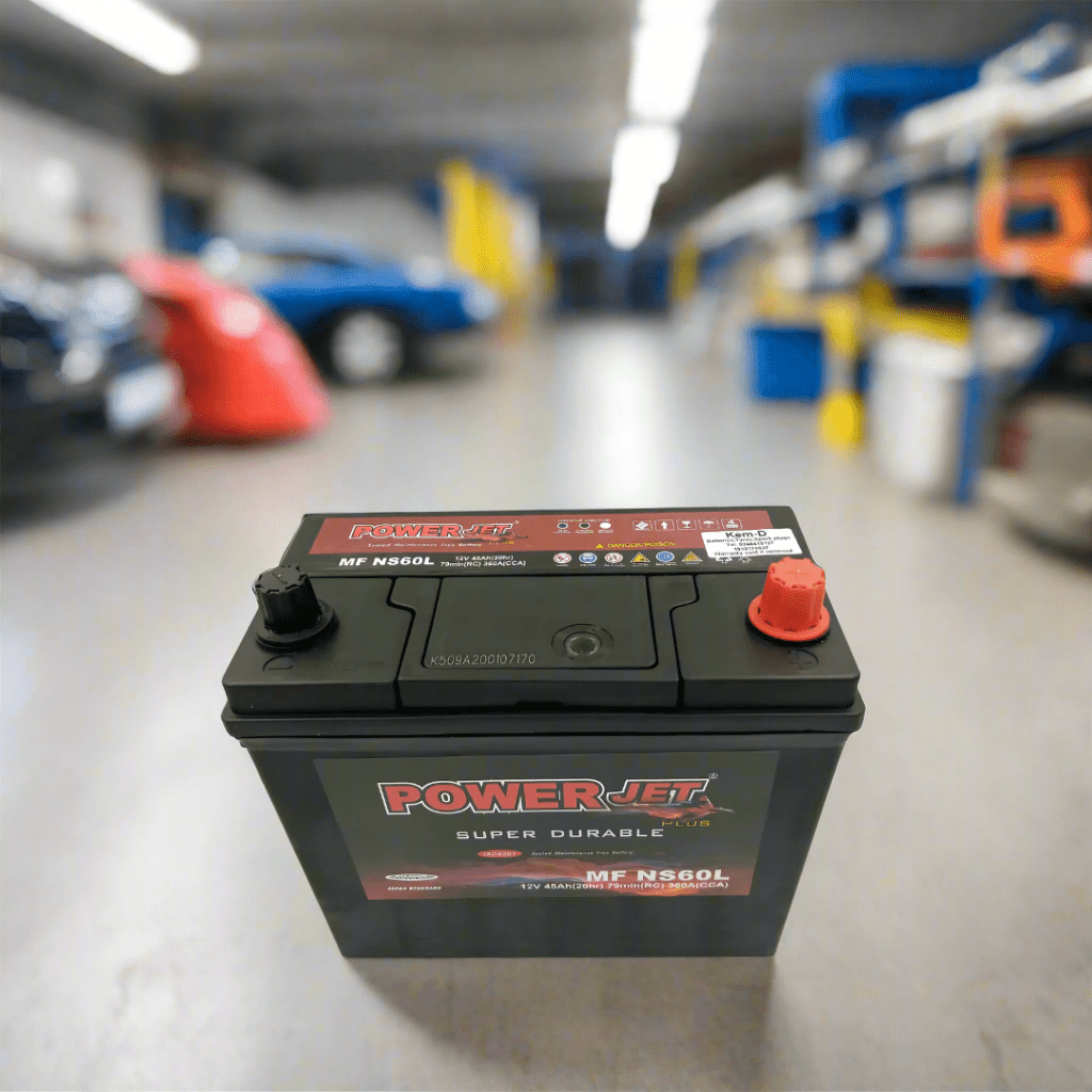 Powerjet 13 Plates 12V Car Battery 45Ah - NS60L Auto SupplyMaster