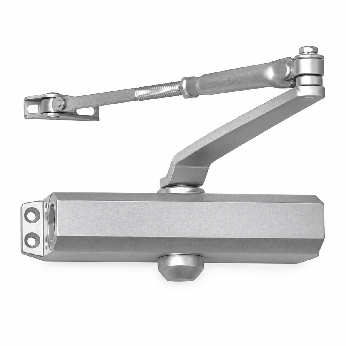 Irona Surface-Mounted Door Closer | Brown - White