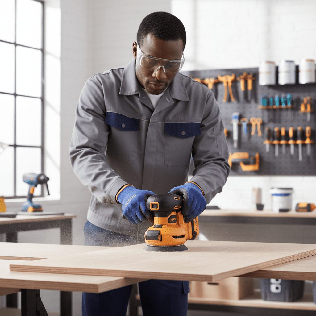 Supply Master Coofix 20V Cordless Orbital Sheet Sander 5" with Battery & Charger - 27426