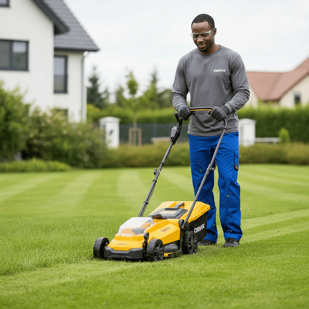 Supply Master Coofix 20V Cordless Push Lawn Mower with 30L Grass Box Capacity - 27447