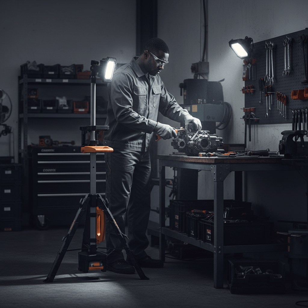 Supply Master Coofix 20V Cordless Stand LED Work Light & Spotlight without Battery & Charger - 27432