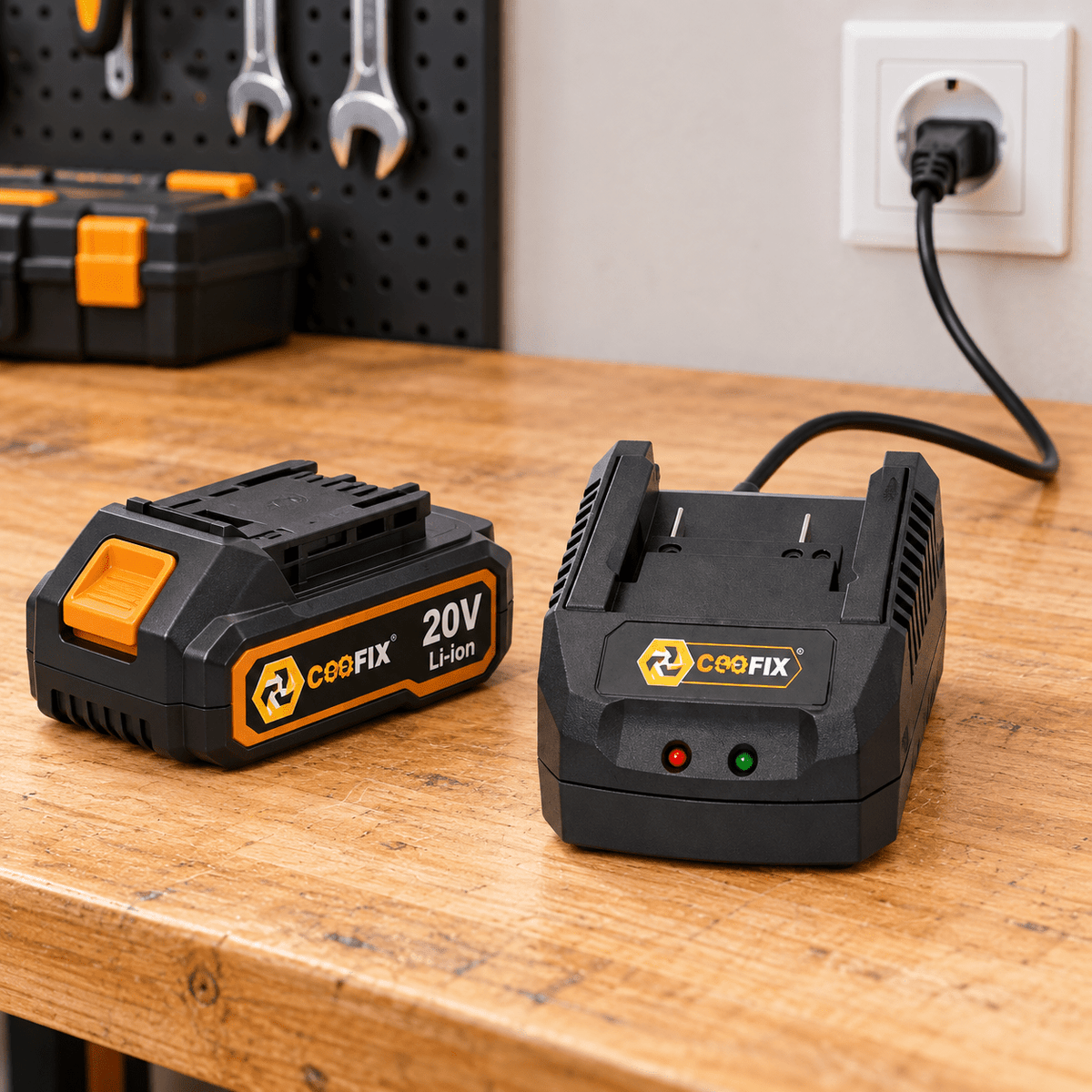 Supply Master Coofix 20V Fast Battery Charger for Coofix 20V Lithium-Ion Rechargeable Batteries - 27484