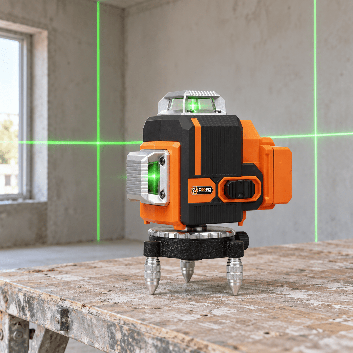 Supply Master Coofix 3D Professional Green-Beam Self-Leveling Laser - 27502