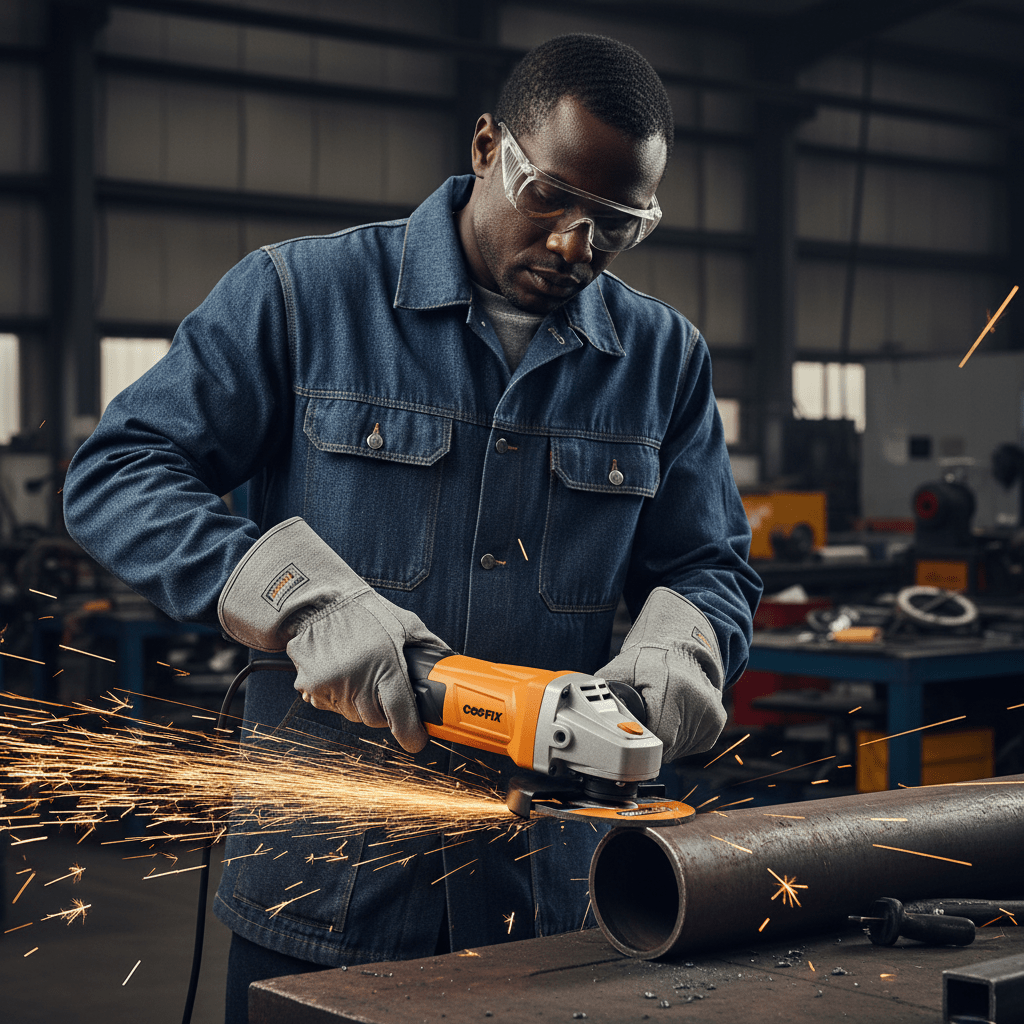 Supply Master Coofix 5"/125mm Electric Angle Grinder 1400W with Variable-Speed - 27362