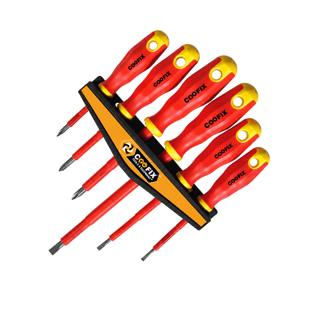Supply Master Coofix 6-Piece Insulated Slotted & Phillips Screwdriver Set - 27860