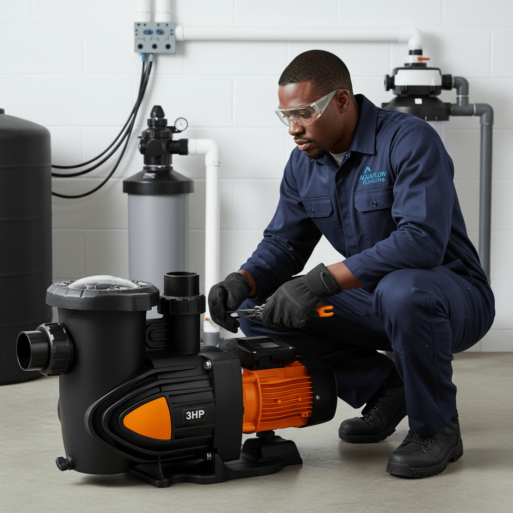 Supply Master Glong 3HP Swimming Pool Pump with Integrated Pre-Filter - PPB50L