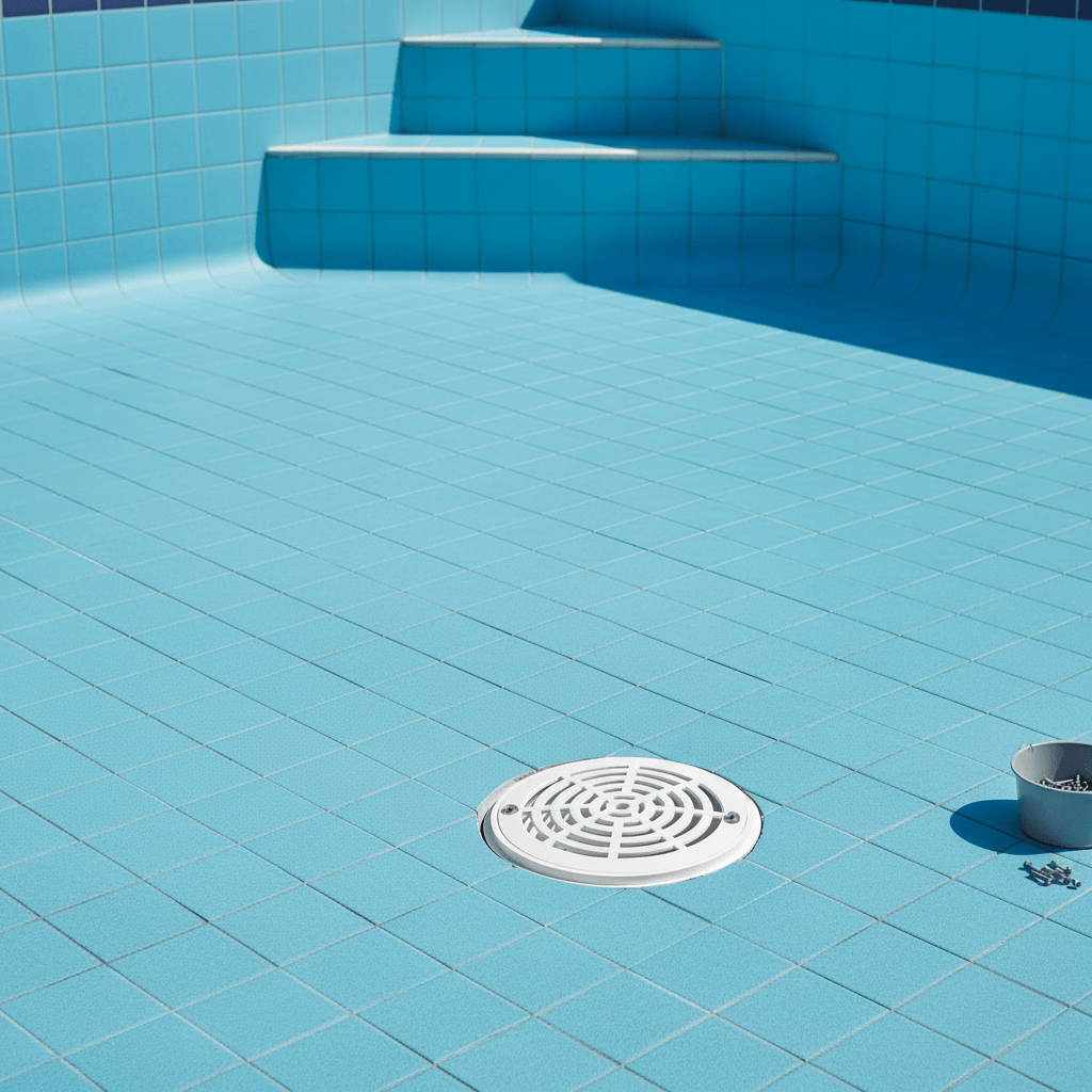 Supply Master Glong 8" Round Plastic Swimming Pool Main Drain - GL-SP-1030