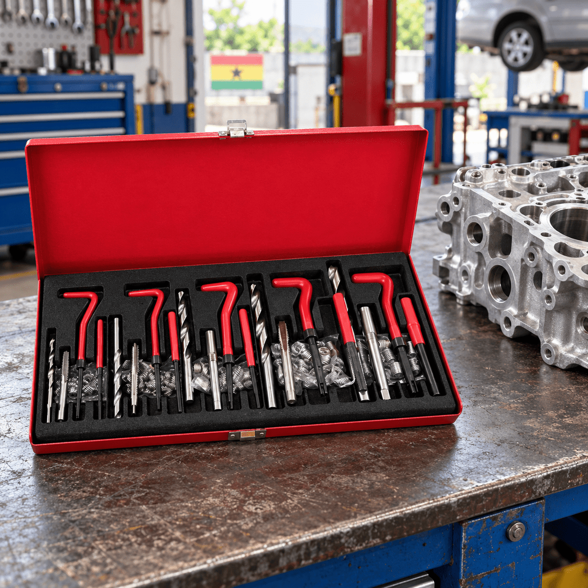 Supply Master Tera 131-Piece Metric Thread Repair Kit M5 to M12 - H132431