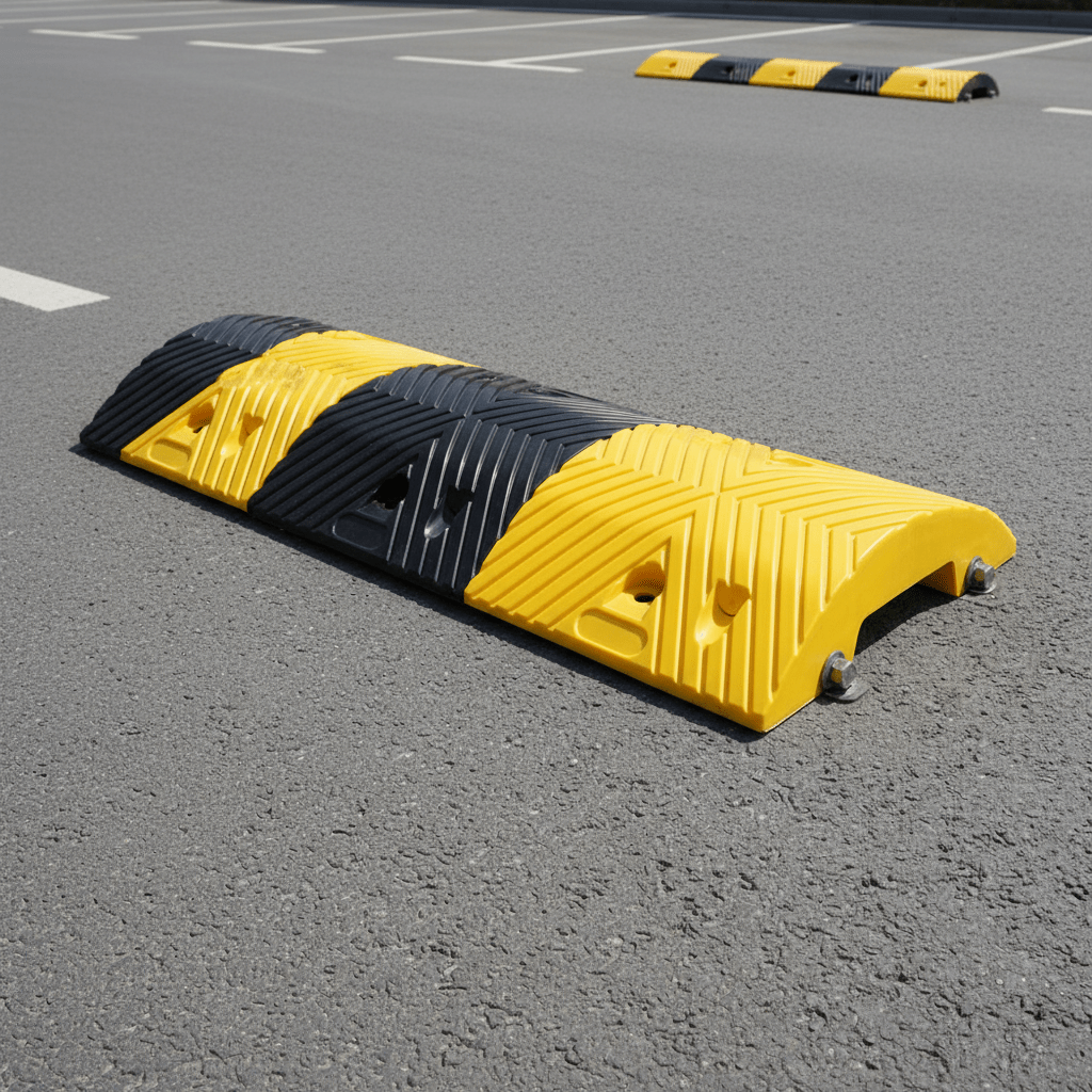 Supply Master Tera 1m Two-Piece Rubber Speed Hump 500 × 350 × 45mm - 21170101