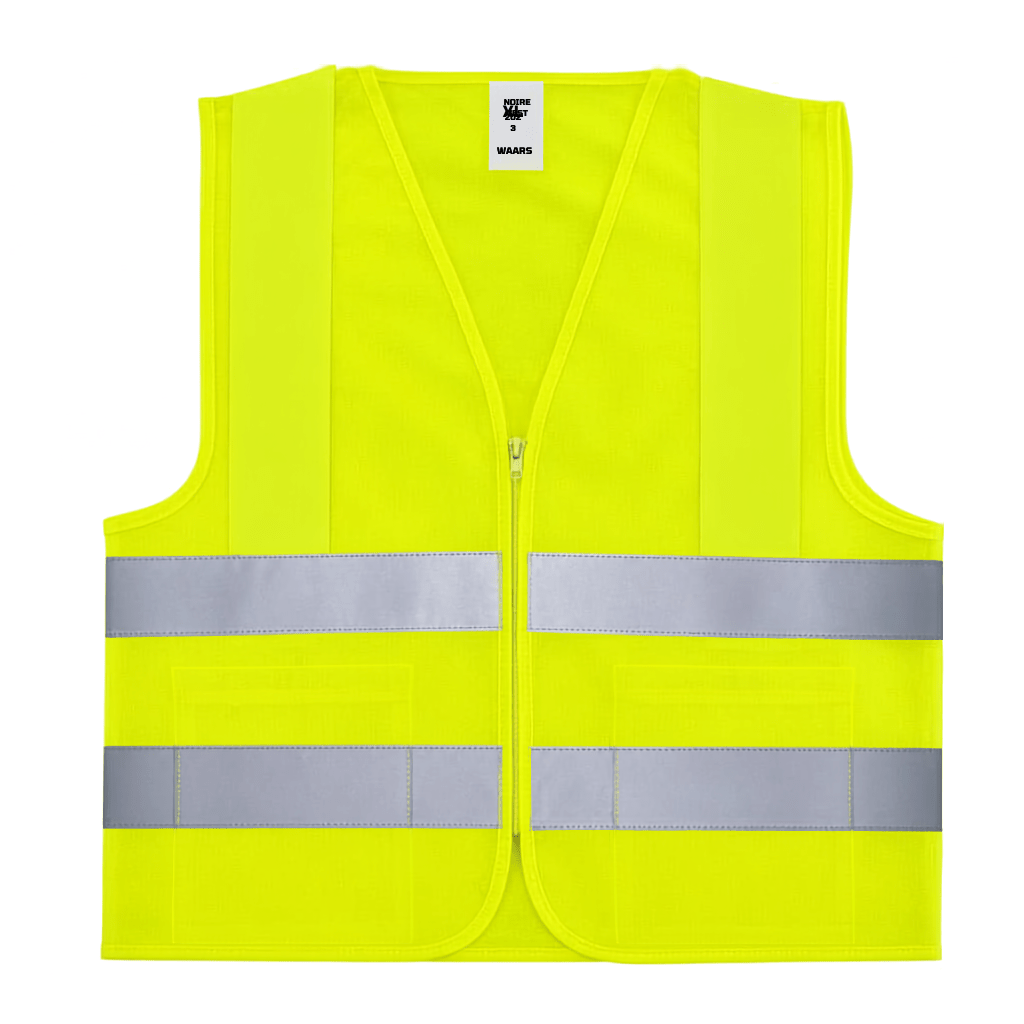 Supply Master Tera 2XL High-Visibility Reflective Safety Vest with Zipper | Yellow & Orange